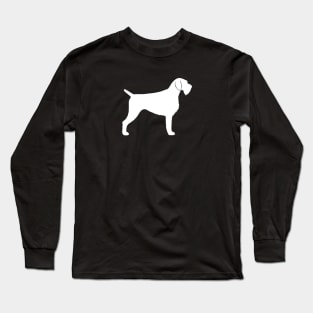 German Wirehaired Pointer Silhouette Long Sleeve T-Shirt